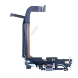 Flex iPhone 13 Pro Max charging su mikrofonu sidabrinis (silver)